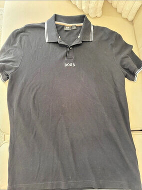 BOSS Men's Black Polo Shirt